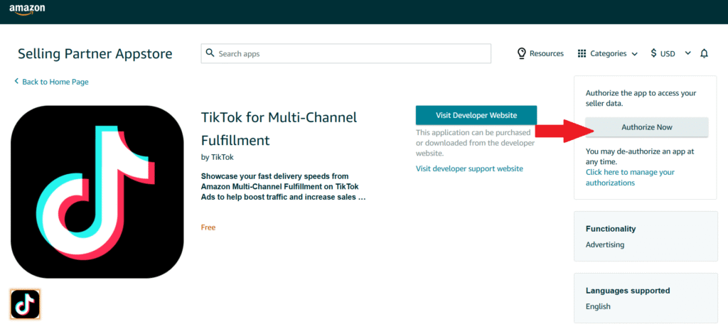 TikTok for Multi-Channel Fulfillment (MCF)