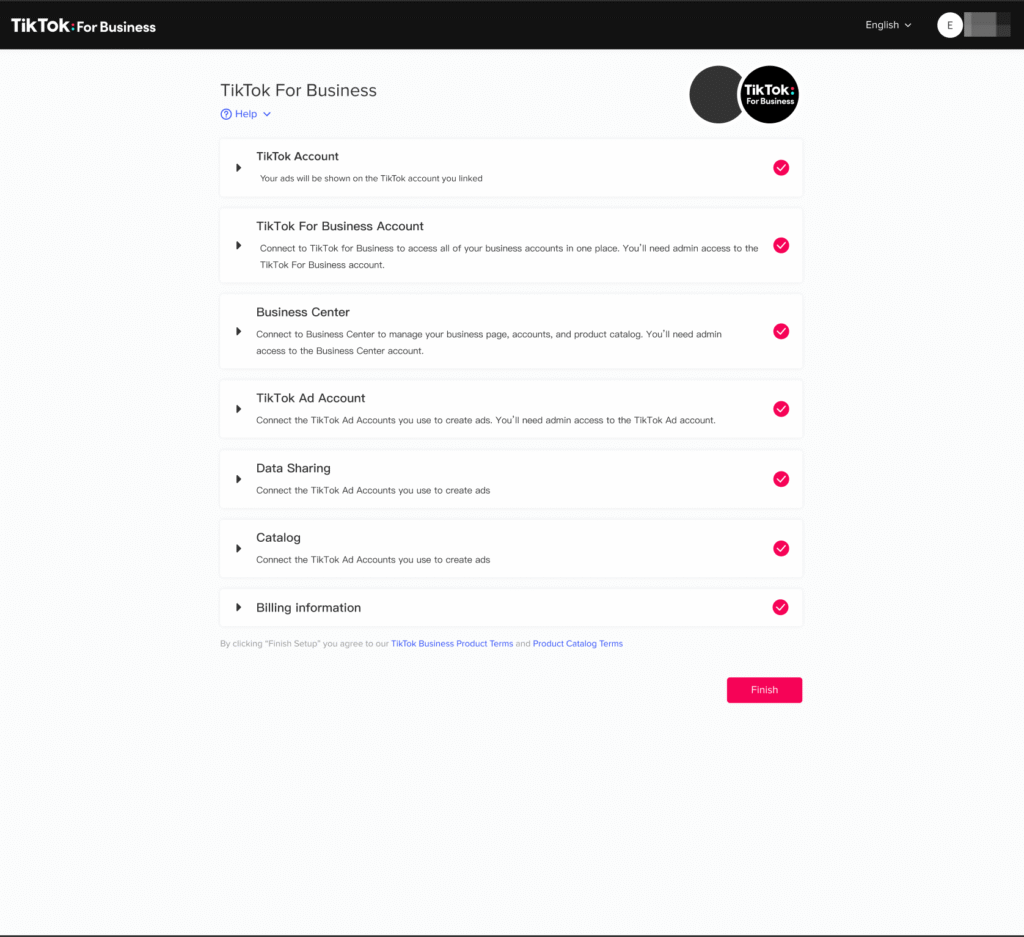 seet up tiktok for bussiness